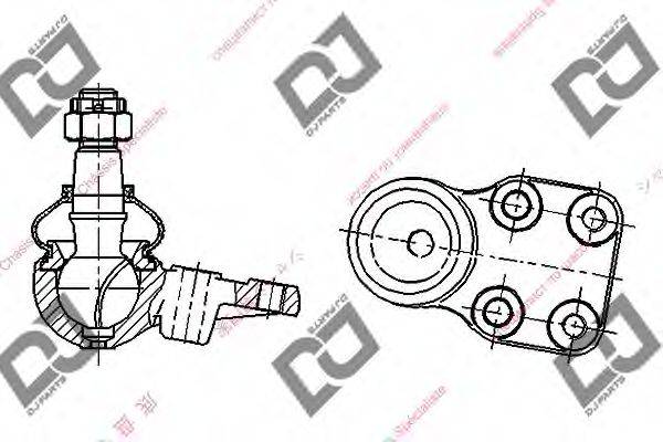 DJ PARTS DB1123 несучий / напрямний шарнір