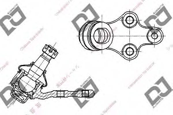 DJ PARTS DB1206 несучий / напрямний шарнір