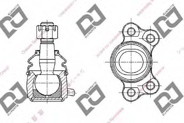 DJ PARTS DB1312 несучий / напрямний шарнір