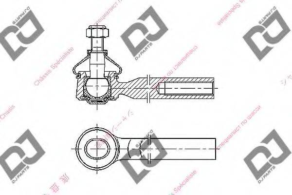 DJ PARTS DE1371 Наконечник поперечної кермової тяги