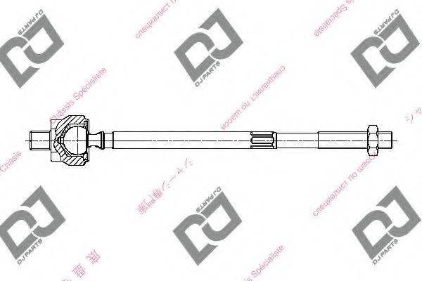 DJ PARTS DR1186 Осьовий шарнір, рульова тяга