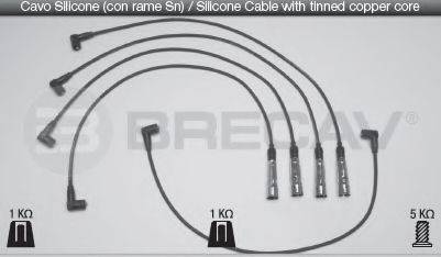 BRECAV 14553 Комплект дротів запалювання