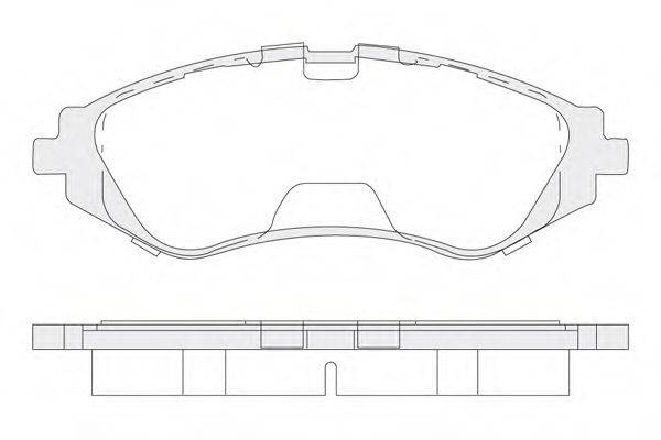 KSM-KOSHIMO 18500058141 Комплект гальмівних колодок, дискове гальмо