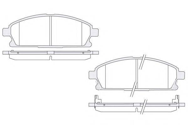 KSM-KOSHIMO 18500058014 Комплект гальмівних колодок, дискове гальмо