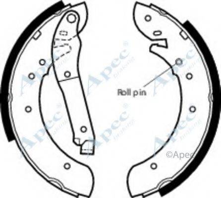 APEC BRAKING SHU375 Гальмівні колодки