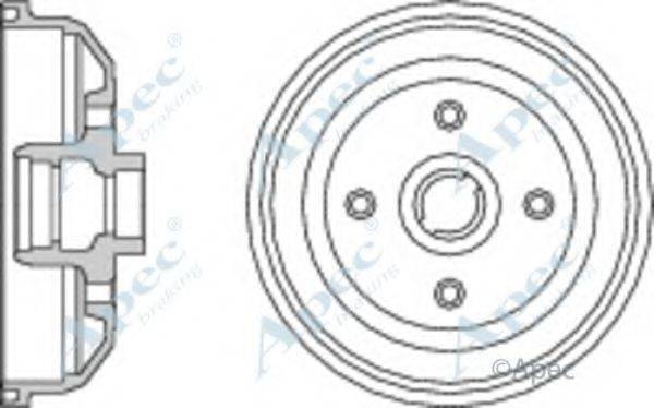 APEC BRAKING DRM9112 Гальмівний барабан