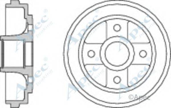 APEC BRAKING DRM9934 Гальмівний барабан