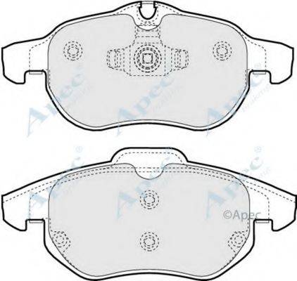 APEC BRAKING PAD1248 Комплект гальмівних колодок, дискове гальмо