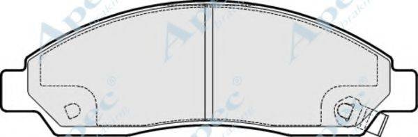 APEC BRAKING PAD1640 Комплект гальмівних колодок, дискове гальмо