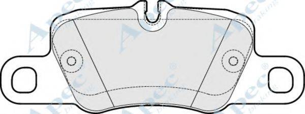 APEC BRAKING PAD1725 Комплект гальмівних колодок, дискове гальмо