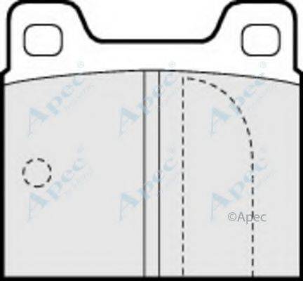 APEC BRAKING PAD264 Комплект гальмівних колодок, дискове гальмо