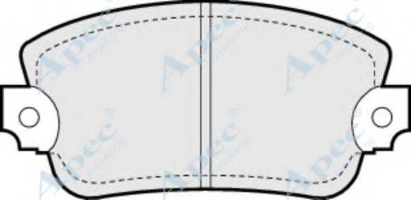 APEC BRAKING PAD285 Комплект гальмівних колодок, дискове гальмо