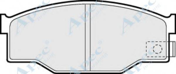 APEC BRAKING PAD574 Комплект гальмівних колодок, дискове гальмо