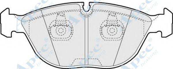 APEC BRAKING PAD944 Комплект гальмівних колодок, дискове гальмо