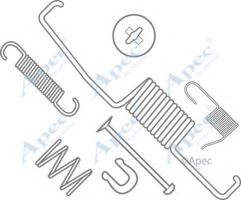 APEC BRAKING KIT744 Комплектуючі, гальмівна колодка