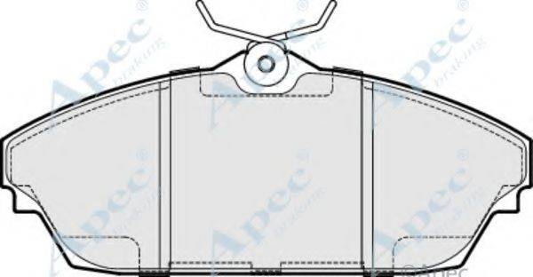 APEC BRAKING PAD1895 Комплект гальмівних колодок, дискове гальмо