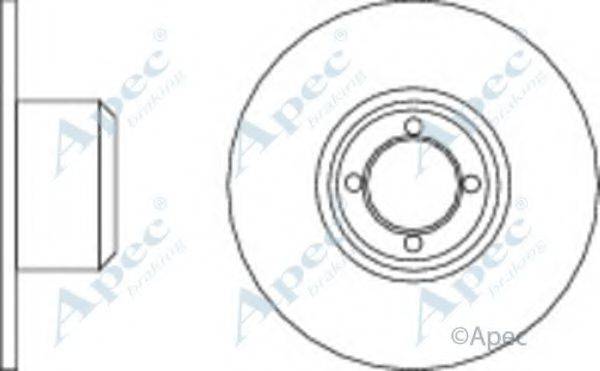 APEC BRAKING DSK222 гальмівний диск