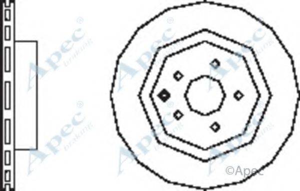 APEC BRAKING DSK2502 гальмівний диск