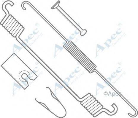 APEC BRAKING KIT805 Комплектуючі, гальмівна колодка