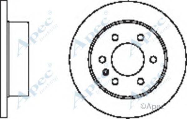 APEC BRAKING DSK2449 гальмівний диск