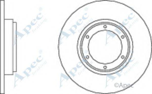 APEC BRAKING DSK128 гальмівний диск