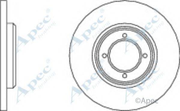 APEC BRAKING DSK152 гальмівний диск