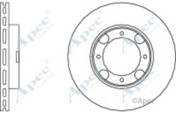 APEC BRAKING DSK204 гальмівний диск