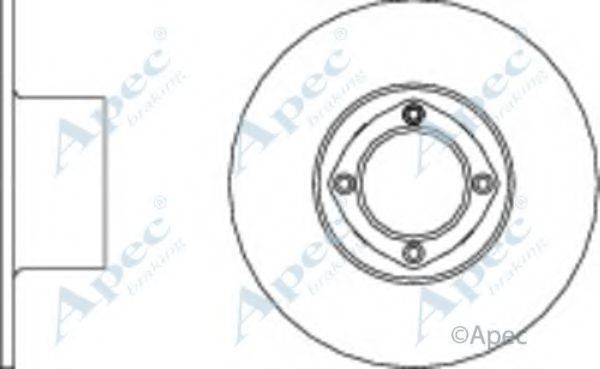 APEC BRAKING DSK266 гальмівний диск