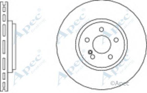 APEC BRAKING DSK2738 гальмівний диск