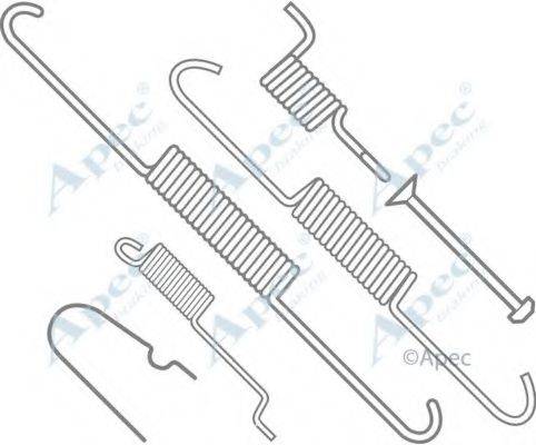 APEC BRAKING KIT986 Комплектуючі, гальмівна колодка