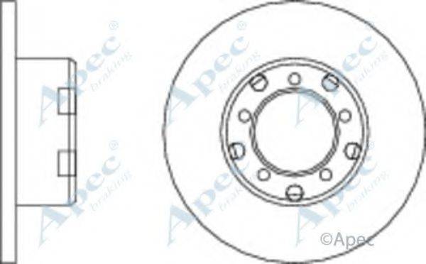 APEC BRAKING DSK544 гальмівний диск