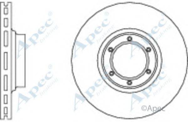 APEC BRAKING DSK589 гальмівний диск