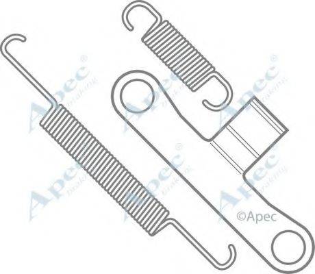 APEC BRAKING KIT727 Комплектуючі, гальмівна колодка