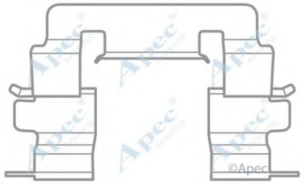 APEC BRAKING KIT1020 Комплектуючі, гальмівні колодки