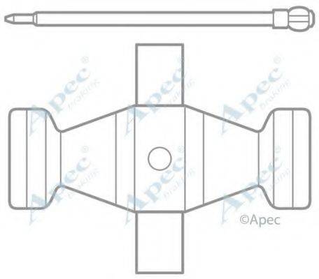 APEC BRAKING KIT1022 Комплектуючі, гальмівні колодки