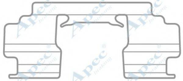 APEC BRAKING KIT1034 Комплектуючі, гальмівні колодки