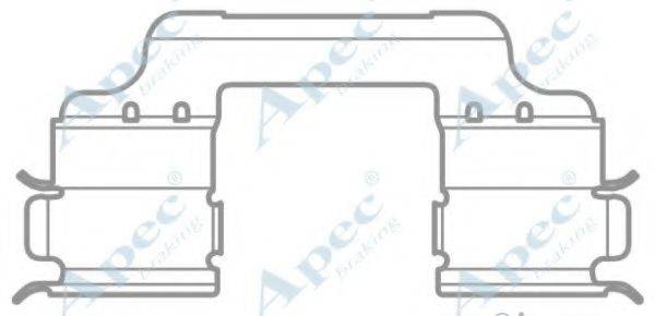 APEC BRAKING KIT1035 Комплектуючі, гальмівні колодки