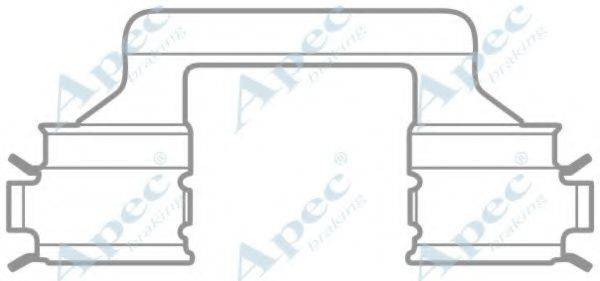 APEC BRAKING KIT1039 Комплектуючі, гальмівні колодки