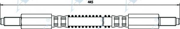 APEC BRAKING HOS3490 Гальмівний шланг