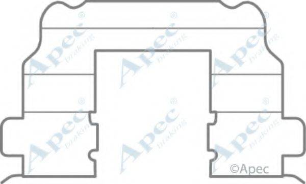 APEC BRAKING KIT1085 Комплектуючі, гальмівні колодки