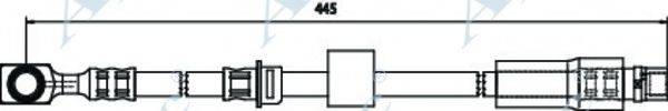 APEC BRAKING HOS3709 Гальмівний шланг