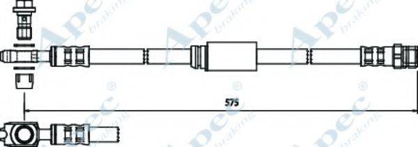 APEC BRAKING HOS3757 Гальмівний шланг