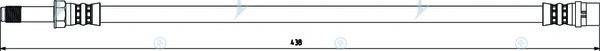APEC BRAKING HOS3801 Гальмівний шланг