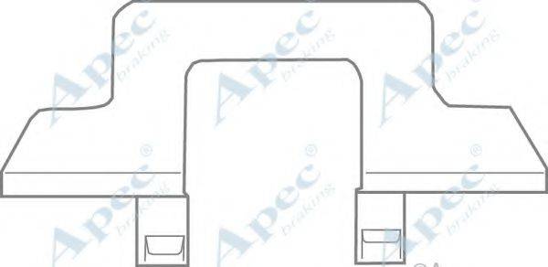 APEC BRAKING KIT1108 Комплектуючі, гальмівні колодки