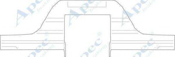 APEC BRAKING KIT1152 Комплектуючі, гальмівні колодки