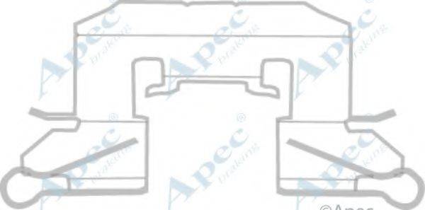 APEC BRAKING KIT1158 Комплектуючі, гальмівні колодки