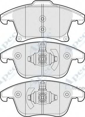 APEC BRAKING PAD1899 Комплект гальмівних колодок, дискове гальмо