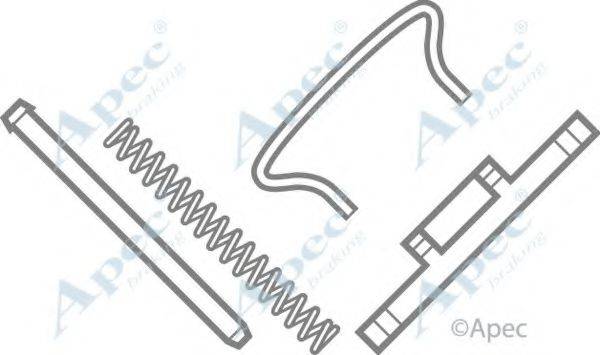 APEC BRAKING KIT206 Комплектуючі, гальмівні колодки