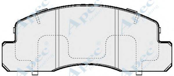 APEC BRAKING PAD870 Комплект гальмівних колодок, дискове гальмо