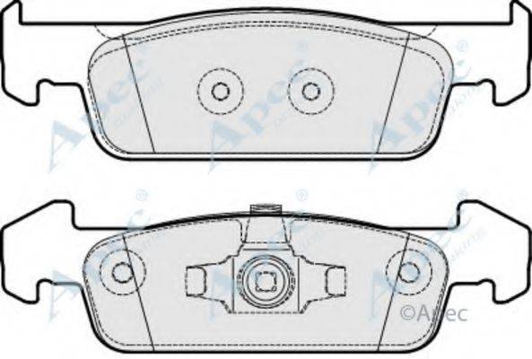 APEC BRAKING PAD1945 Комплект гальмівних колодок, дискове гальмо